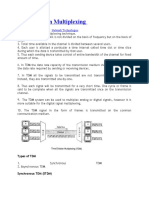 Time Division Multiplexing: Network Technologies