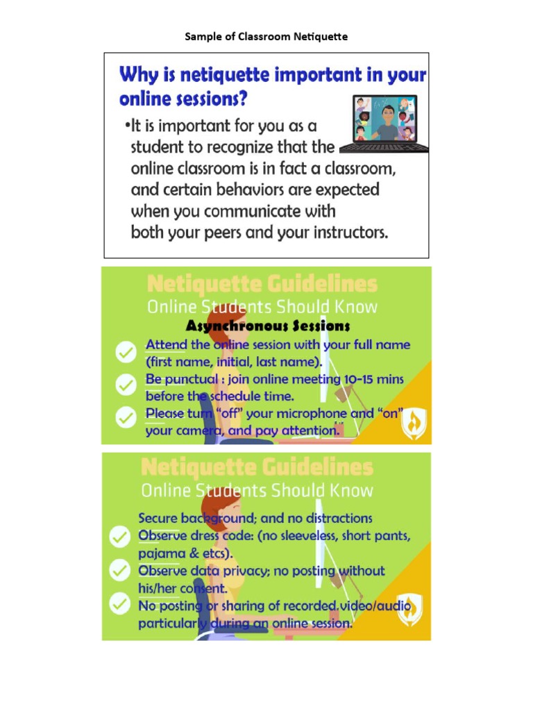Classroom Netiquette Guidelines | PDF | Rubric (Academic) | Semiotics