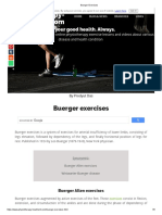 Physiotherapy-: Buerger Exercises