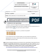 Ciclo 20 - Actividad de Transferencia - Resuelvo Situaciones Matemáticas Con Operaciones de Sumas y Restas Hasta El 20 - 1° Grado - Clase Virtual