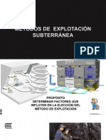 Sesión #4 Metodos de Explotación Subterranea PDF