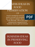 Business Ideas in Food Preservation