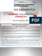 Análisis Estadístico de Muertes Violentas en Paraguay 2006-2018