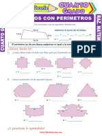 Ejercicios Con Perímetros para Cuarto Grado de Primaria