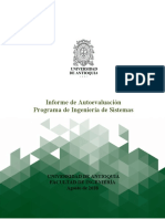 Informe Autoevaluación Ingeniería de Sistemas - 2018 - 10 - 17