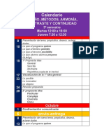 Calendario DISEÑO 3 UAM