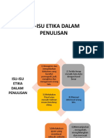 Isu Dalam Etika Penulisan