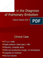 D-Dimer in The Diagnosis of Pulmonary Embolism