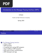 Introduction To The Message Passing Interface (MPI) : Parallel and High Performance Computing