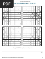 Sudoku #1033 and #1034 (Hard) - Free Printable Puzzles