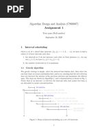 Algorithm Design and Analysis (CS60007) Assignment 1: 1 Interval Scheduling