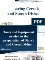 Preparing Cereals and Starch Dishes