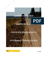 Cambio Climático y Caminos Rurales-Intervenciones Básicas, Consideraciones Futuras