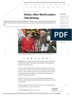 "Dear Narendra... " Merkel, Other World Leaders Wish PM Modi On 70th Birthday
