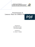 Assessment 2 Lesson Plan For BSED-English II: Guang-Guang, Dahican, City of Mati, Davao Oriental, 8200