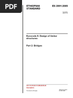 ES 2091:2005 Ethiopian Standard: Eurocode 5: Design of Timber Structures