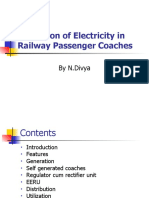 Utilization of Electricity in Railway Passenger Coaches