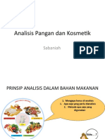 Analisis Pangan Dan Kosmetik