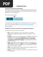 Assignment No.1: Q1.Explain Java Runtime Environment (JRE) ?