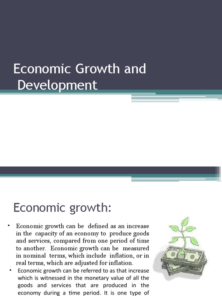 Economic Growth vs Development | PDF | Real Versus Nominal Value ...