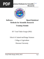 Statistical Methods For Scientific Research Trainning Module1