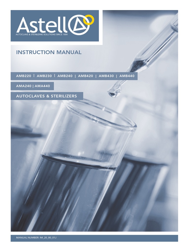 Instruction Manual Autoclaves & Sterilizers PDF Computer Monitor