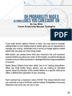 Two High Probability Nadex Strategies You Can Count On: by Cam White Partner Relationship Manager, Tradingpub