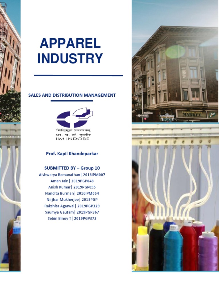 Indian Apparel Industry Analysis PDF Retail Sales