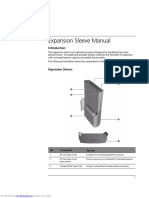 Expansion Sleeve Manual: No. Component