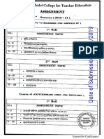 B.ed.1st Sem - Assignment