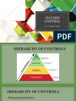 Hazard Control: By: Sir Japhet G. Bagsit