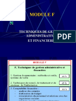 Module F: Techniques de Gestion Administrative Et Financiere