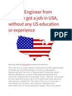 How An Engineer From Pakistan Got A Job in USA