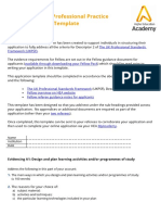 Your Account of Professional Practice Fellow Applicant Template