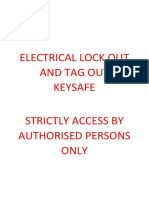 Electrical Lock Out and Tag Out Keysafe PDF