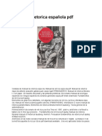Manual de Retorica Española PDF