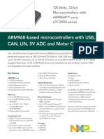 ARM968-based Microcontrollers With USB, CAN, LIN, 5V ADC and Motor Control