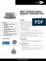 Md61 Rudder Angle Sensor Transmitter: Datasheet