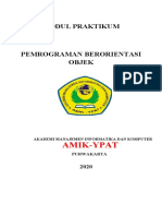 Modul Praktikum Pemrograman Berorientasi