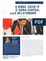 Beijing Binds: Covid-19 and The China-Central Asia Relationship