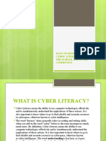 Ways On How To Improve Cyber Literacy Within The School and in The Community