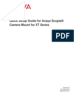 Quick Setup Guide For Avaya Scopia® Camera Mount For XT Series