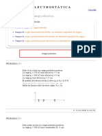 Problemas de Electrostática