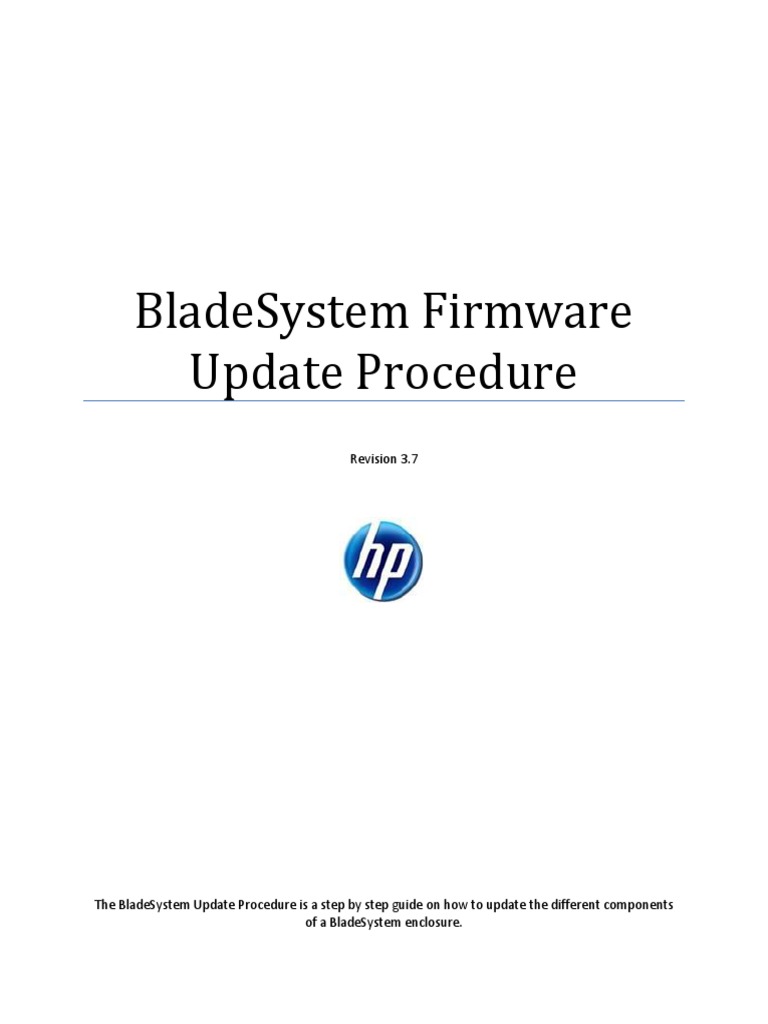 BladeSystem Firmware Update Guide | PDF | Usb Flash Drive | Online And ...
