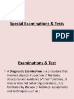 Special Examinations & Tests