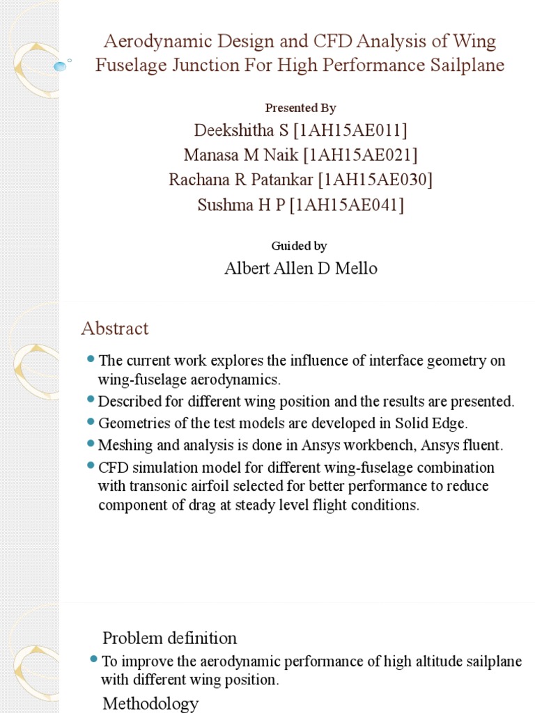 Aerodynamic Analysis of Sailplane Wings | PDF | Monoplane ...