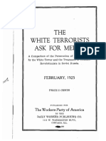 THE White Terrorists Ask For Mercy: FEBRUARY, 1925