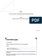 Concurrent and Systems Programming: Grep Regular Expressions, Goroutines, Pipelines