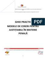Ghid justitiabili -modele de cereri in materia dreptului penal