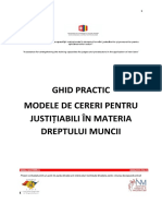 Ghid justitiabili -modele de cereri in materia dreptului muncii